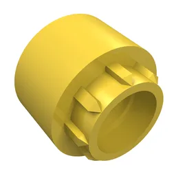 Technic Driving Ring Extension, 8 Ridges / Yellow