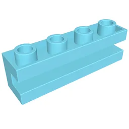 Brick Special 1 x 4 with Groove / Medium Azure