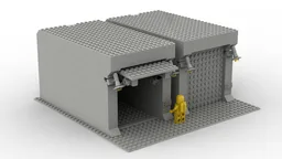 PCS202 Classic Space Garage with tilt up door and push mechanism