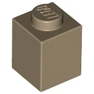 Brick 1 x 1 / Dark Tan