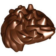 Lego Hair Spiked / Reddish Brown