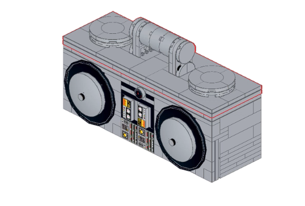 Lego Brick-Built Radio