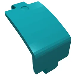 Technic Panel Curved and Bent 6 x 3 / Dark Turquoise
