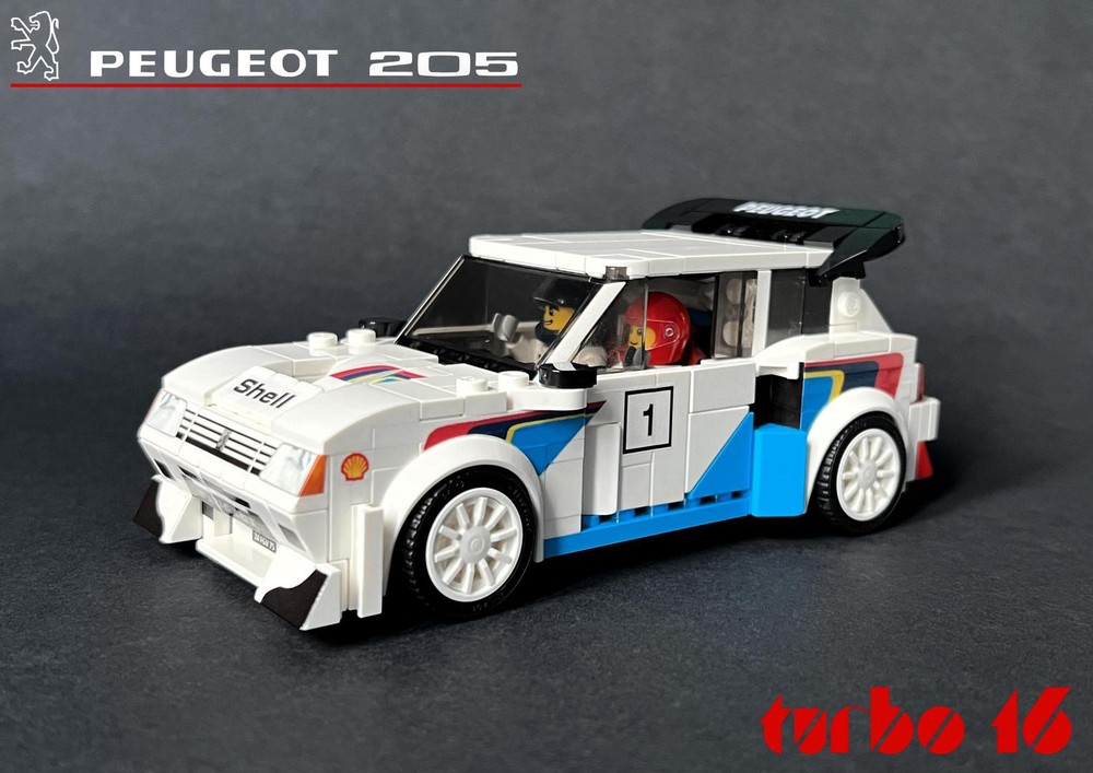 Lego Peugeot 205 Turbo16 - Speed Champions 8 Studs wide