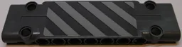 Technic, Panel Plate 3 x 11 x 1 with Light Bluish Gray and Dark Bluish Gray Danger Stripes Pattern (Sticker) - Set 42055