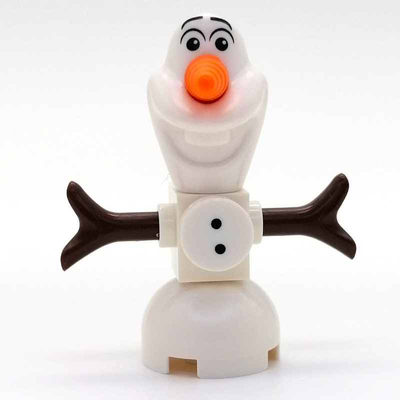 Lego Olaf - Brick Built, Buttons, Clip On Back