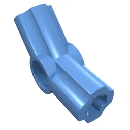 Technic Axle and Pin Connector Angled #4 - 135° / Medium Blue
