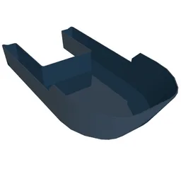 Boat Hull 20 x 40 x 7 / Dark Blue