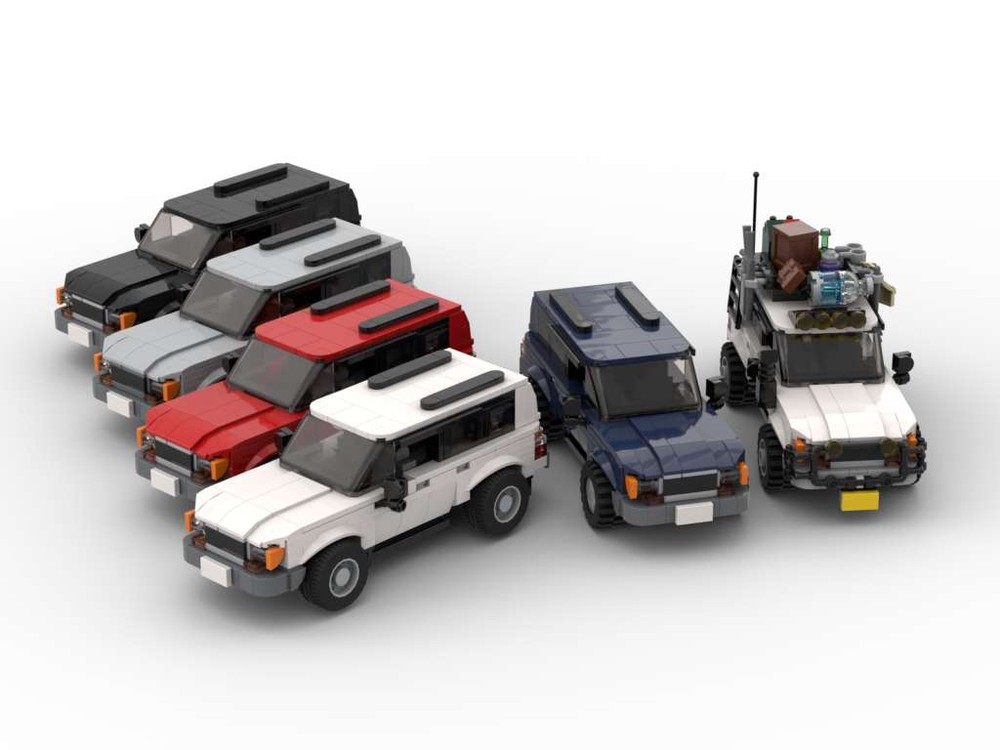 Lego 1990s Toy Land Cruiser - Set of Six Colors