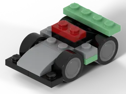 Smallest drivable Formula 1 car (Mercedes 2024) with rubber tyres