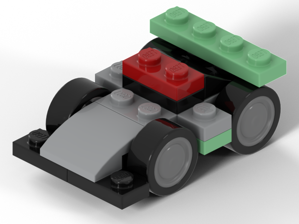 Lego Smallest drivable Formula 1 car (Mercedes 2024) with rubber tyres