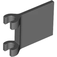 Flag 2 x 2 Square, Flared Clip Edge [Thick Clips] / Dark Bluish Gray