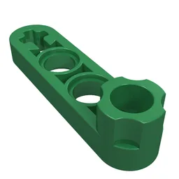 Technic Beam 1 x 4 Thin with Stud Connector / Green