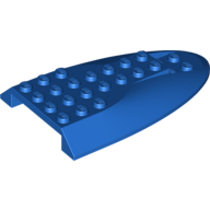 Lego Aircraft Fuselage Curved Aft Section 6 x 10 Top / Blue