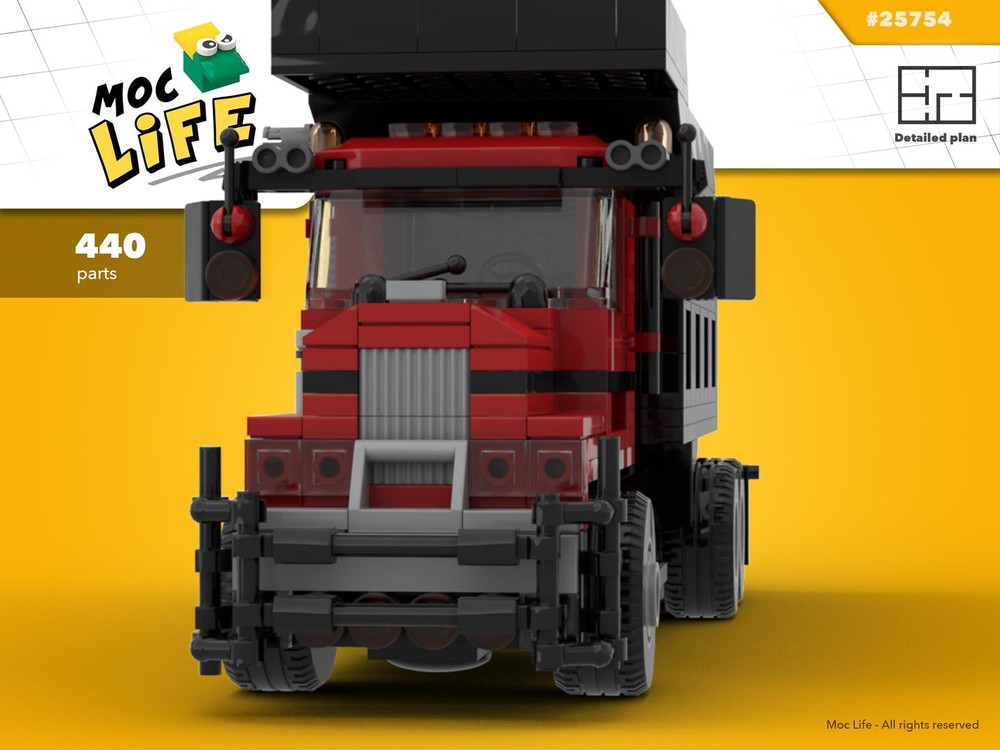 Lego Mack coal dumper