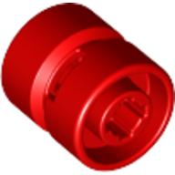 Lego Wheel 11 x 12 with Hole Notched for Wheels Holder Pin / Red
