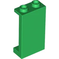 Panel 1 x 2 x 3 [Side Supports / Hollow Studs] / Green