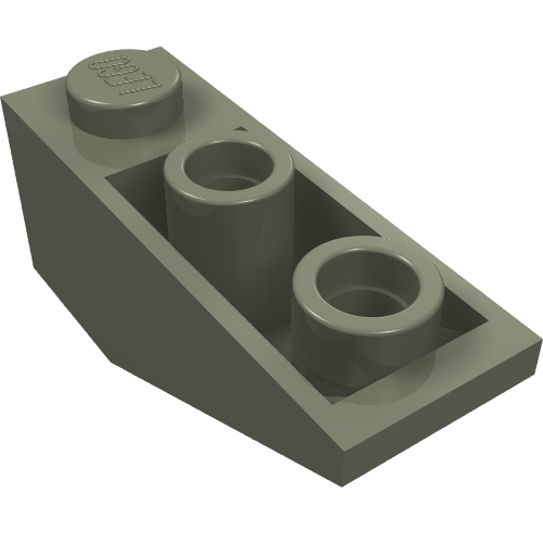 Lego Brick Sloped Inverted 34° 3 x 1 with Internal Stopper / Dark Gray