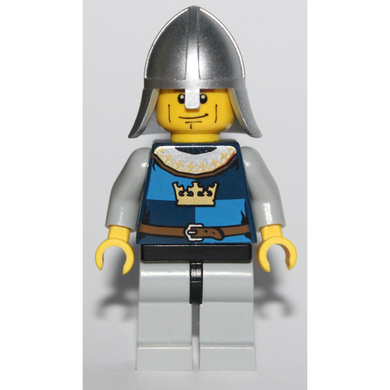 Lego Knight, Dark Blue, Helmet, Cheek Lines