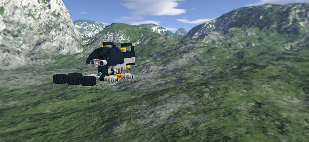 Lego micro trial truck with suspention
