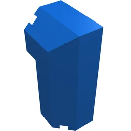 Brick Special Octagonal 2 x 2 x 3 1/3 Corner / Blue