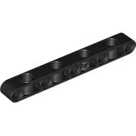 Technic Beam 1 x 9 Thick with Alternating Holes / Black
