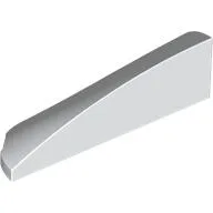 Brick Round, Curved Double 1 x 4 with Stud Notch Right / White