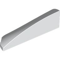 Lego Brick Round, Curved Double 1 x 4 with Stud Notch Right / White