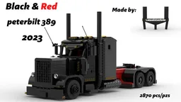 Black&Red frame Peterbilt 2023