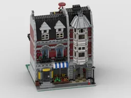 Dark Red Green Grocer