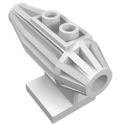 Lego Engine, Strakes, 2 Top Studs, 2 x 2 Bottom Tile / White