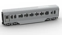 Wagon - EMD F7 Santa Fe - MOC