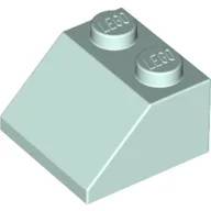 Brick Sloped 45° 2 x 2 / Light Aqua