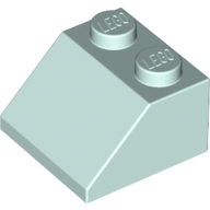 Lego Brick Sloped 45° 2 x 2 / Light Aqua