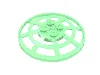 Dish 6 x 6 Inverted, Radar / Webbed [Anti-studs at 90°] / Trans-Green