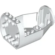 Aircraft Fuselage Curved Forward 6 x 9 x 4 1/3 Bottom / White
