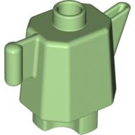 Lego Duplo Teapot / Coffeepot, Indented Base / Medium Green