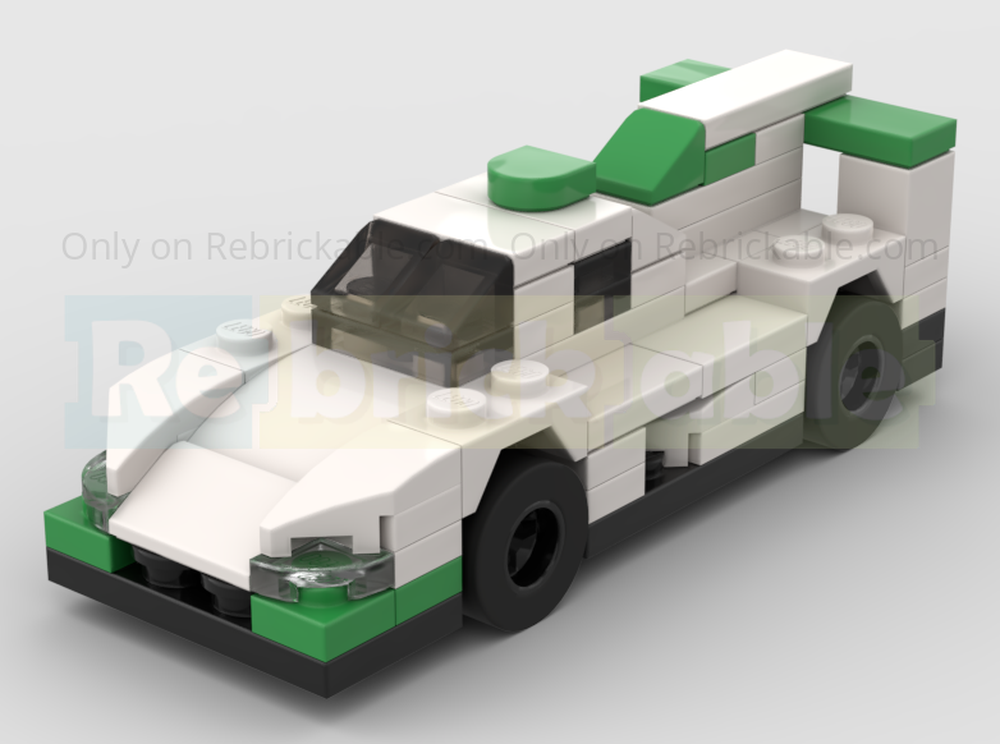 Lego 2025 Proton Competition Porsche 963 LMDh Hypercar Racing Car - Half Speed Champions Scale