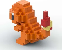 8bit CHARMANDER Pixel Art