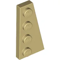 Wedge Plate 4 x 2 Right / Tan