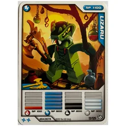 Trading Card, Ninjago Deck #2: 13 - Lizaru - North American Version / [No Color/Any Color]