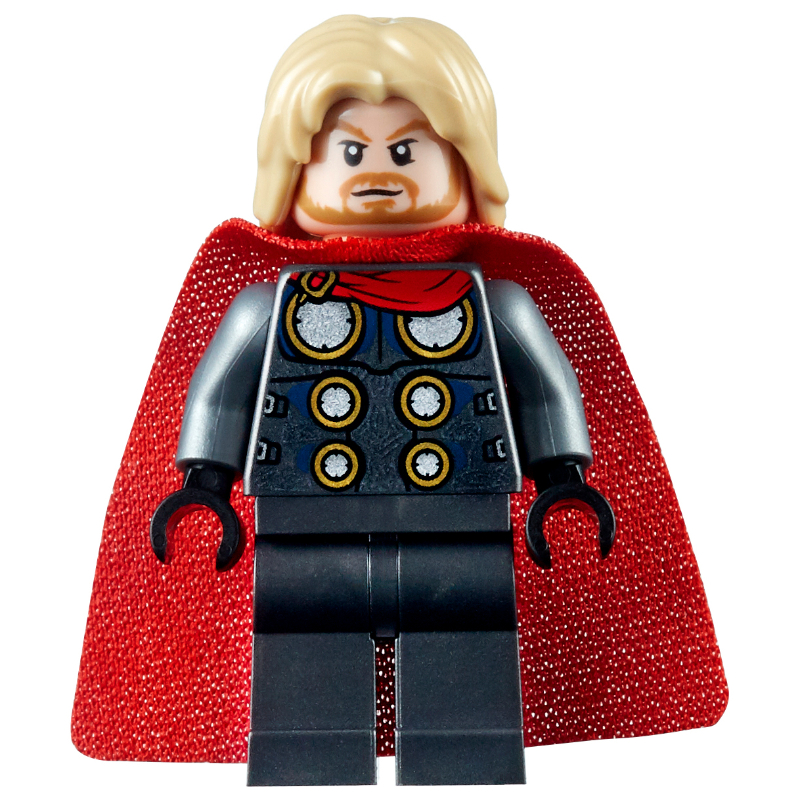 Lego Thor, Red Cape, Tan Hair