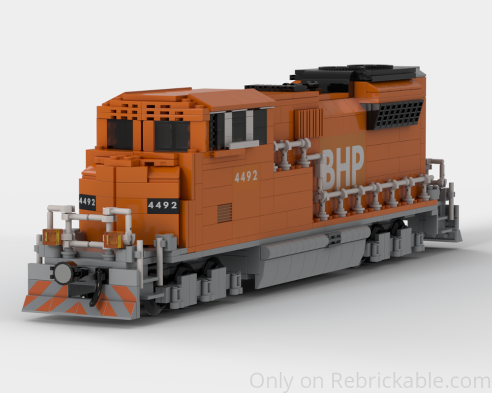 Lego BHP Iron Ore SD70 Locomotive
