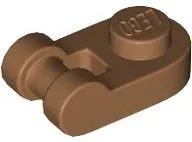 Plate Special 1 x 1 Rounded with Handle / Medium Nougat