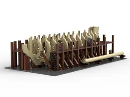 Medieval ship wharf