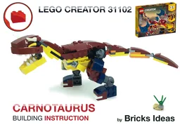 Carnotaurus Dinosaur - Lego Creator 31102 set