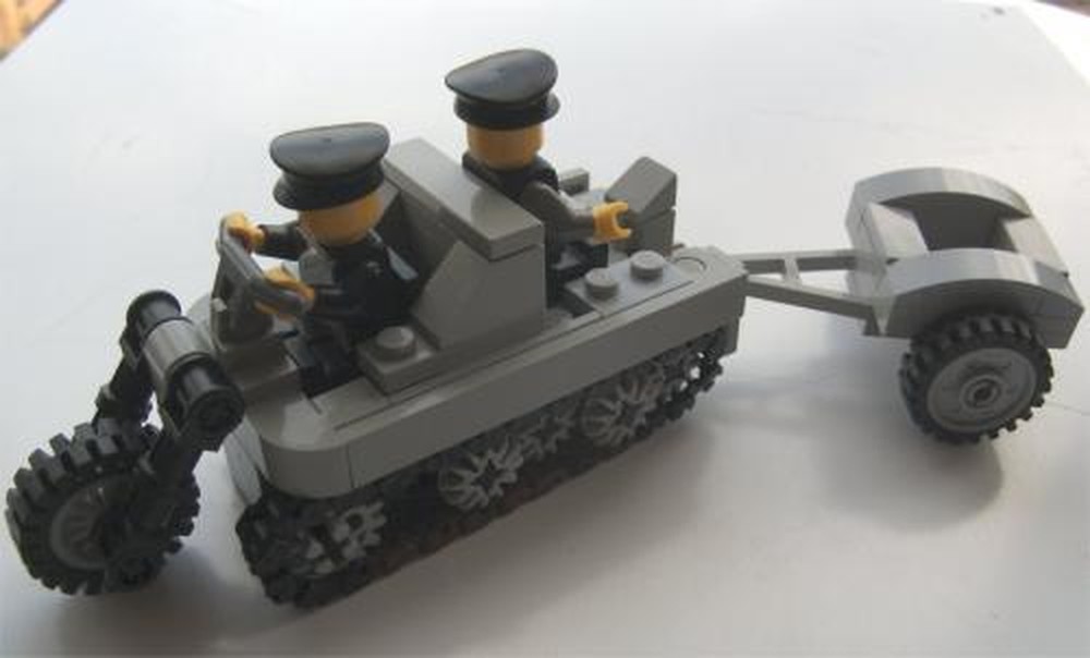 Lego WW2 Kettenkrad and Trailer