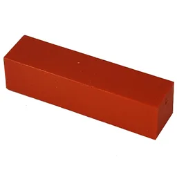 Modulex Tile 1 x 4 with Internal Supports / Modulex Red