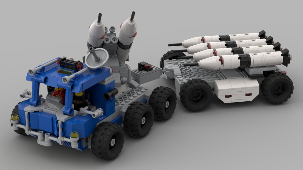 Lego Classic space rocket launcher