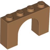 Lego Brick Arch 1 x 4 x 2 / Medium Nougat